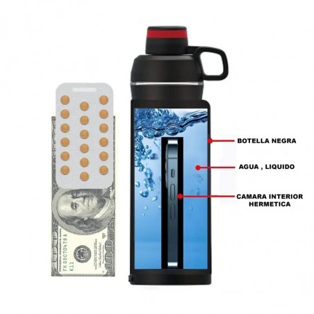 BOTELLA AGUA OCULTACION MOVIL