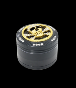 GRINDER NEGRO BLING BLING 4 PARTES CALAVERA