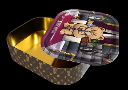 CAJA METALICA CON BANDEJA DE LIAR TEDDY