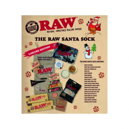 RAW SANTA SOCK NAVIDAD