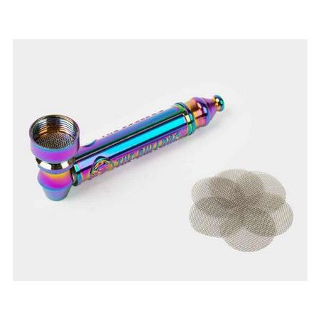 THE BULLDOG PIPA METAL GRABADA ARCOIRIS