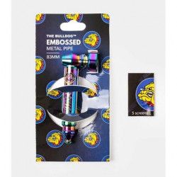 THE BULLDOG PIPA METAL GRABADA ARCOIRIS